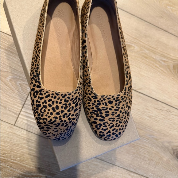 Madewell Square-Toe Flats in Leopard Calf Hair - Picture 5 of 5